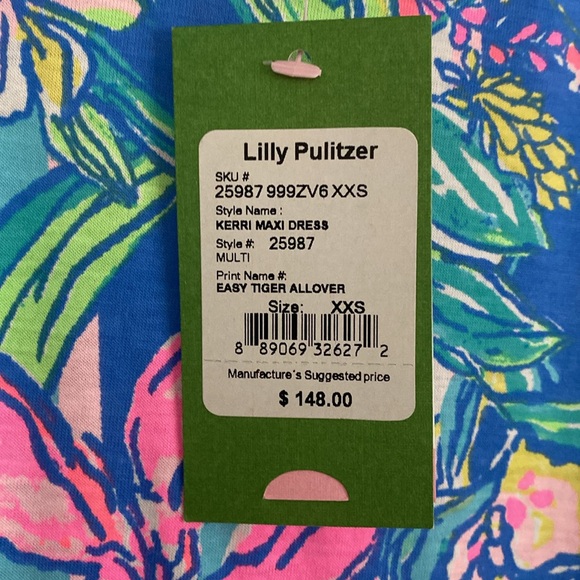 Lilly Pulitzer Maxi Dress for Summer Bright Floral Colors - Picture 5 of 7